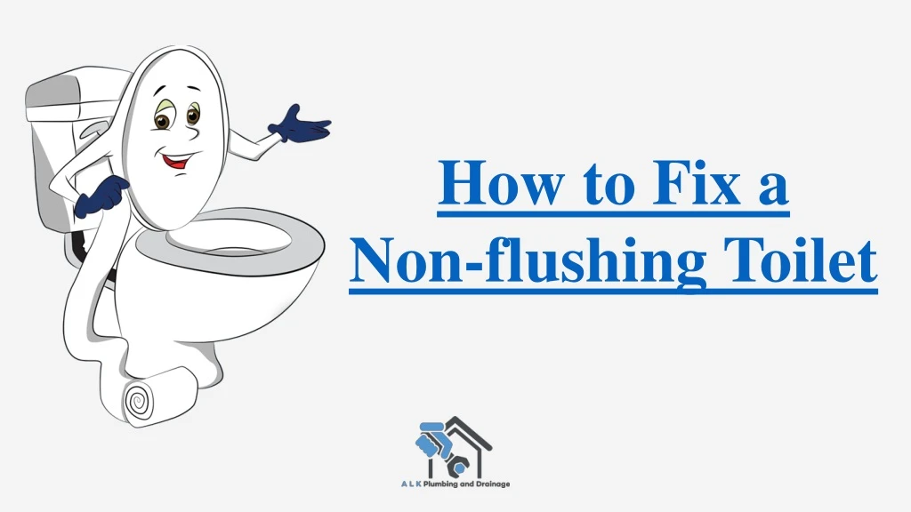 how to fix a non flushing toilet
