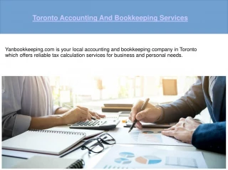 Bookkeeping Services Toronto - slide 1