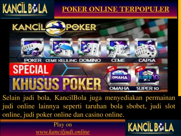Poker Online Terpopuler