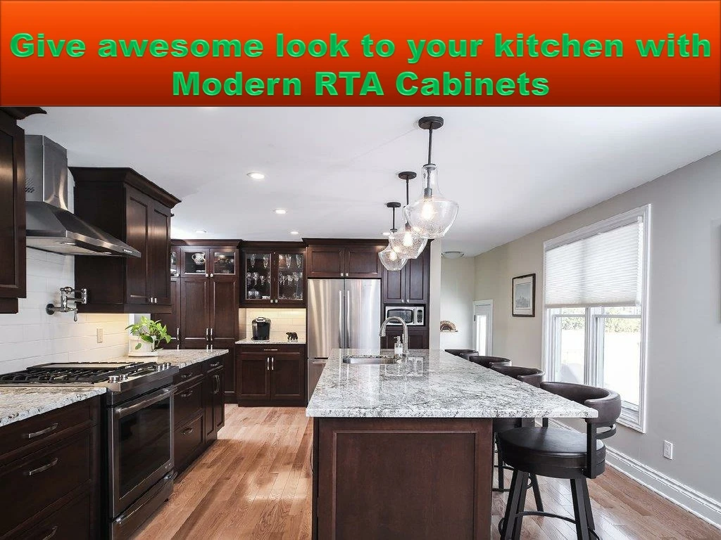 give awesome look to your kitchen with modern rta cabinets