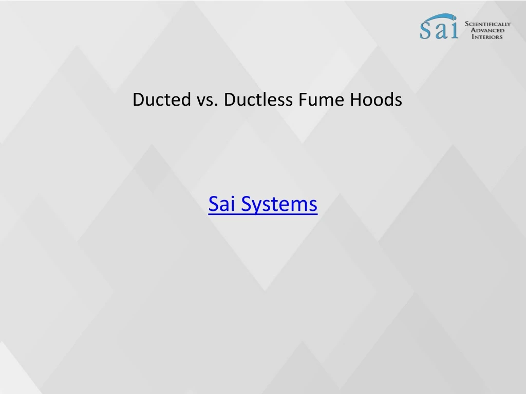 ducted vs ductless fume hoods