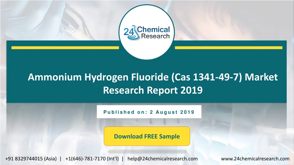 ammonium hydrogen fluoride cas 1341 49 7 market