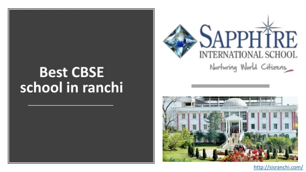 Best CBSE school in ranchi- Sapphire international school