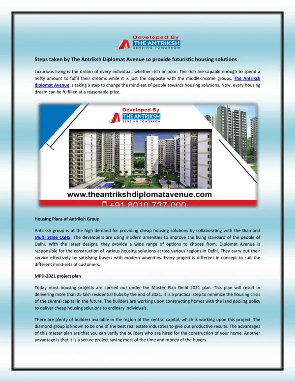 Best housing solution by Antriksh Group