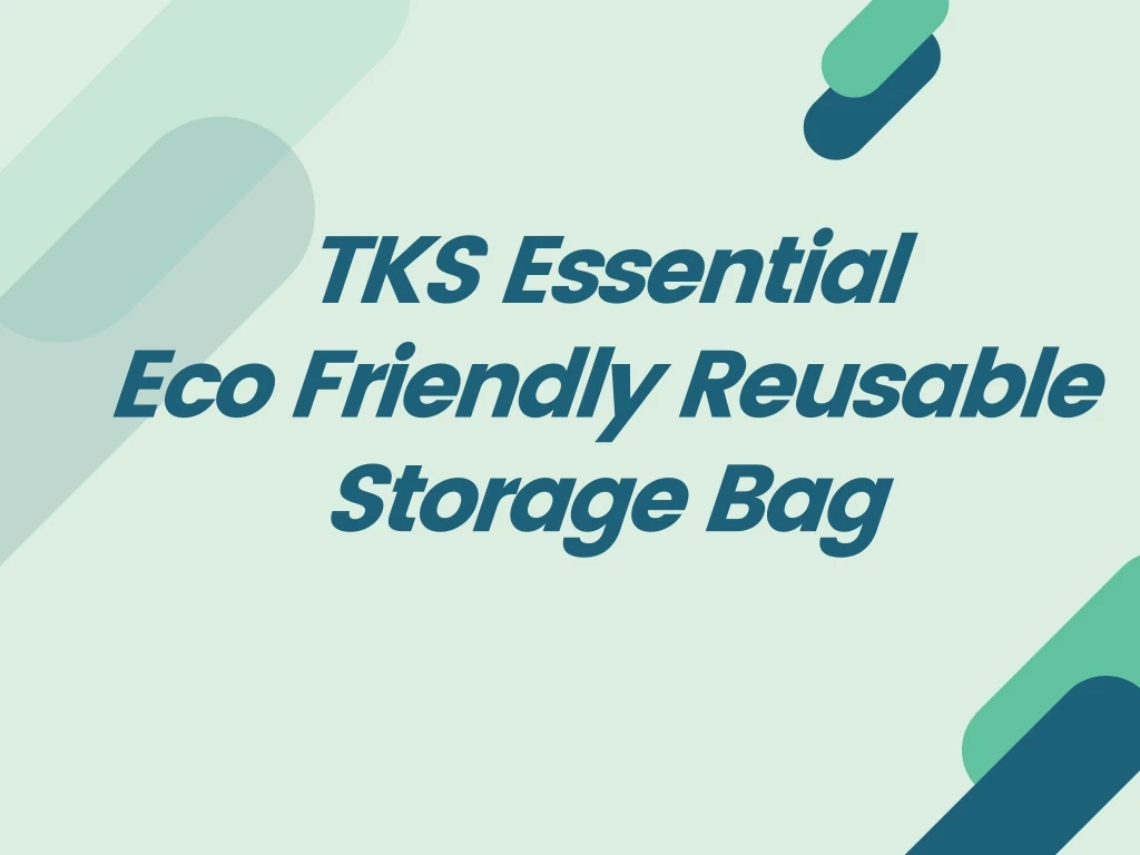 tks essential eco friendly reusable storage bag