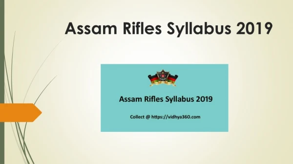 Assam Rifles Syllabus 2019, Get Exam Pattern For Havildar Clerk Jobs