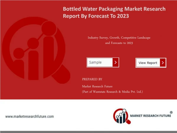 Bottled Water Packaging Market Demand, Industry Size, Top Players, Opportunities, Sales, Revenue And Regional Forecast T