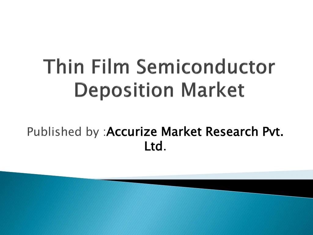 thin film semiconductor deposition market