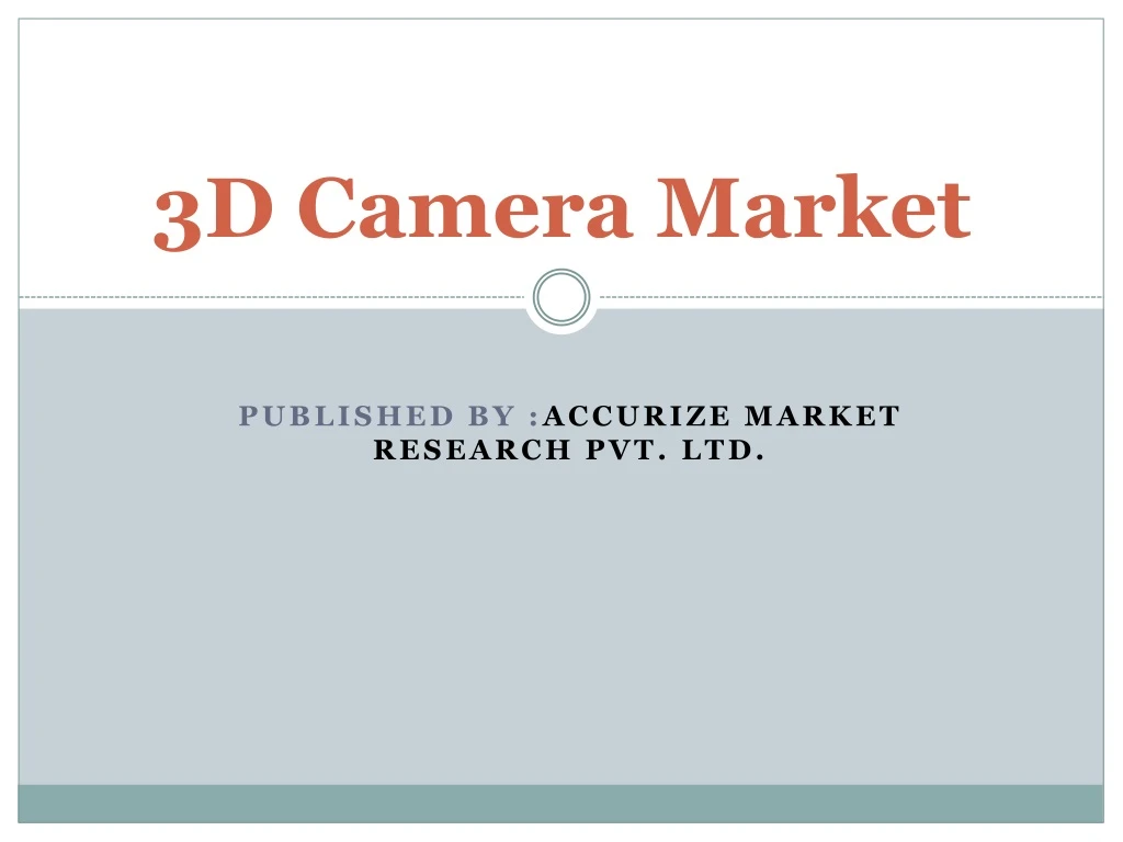 3d camera market