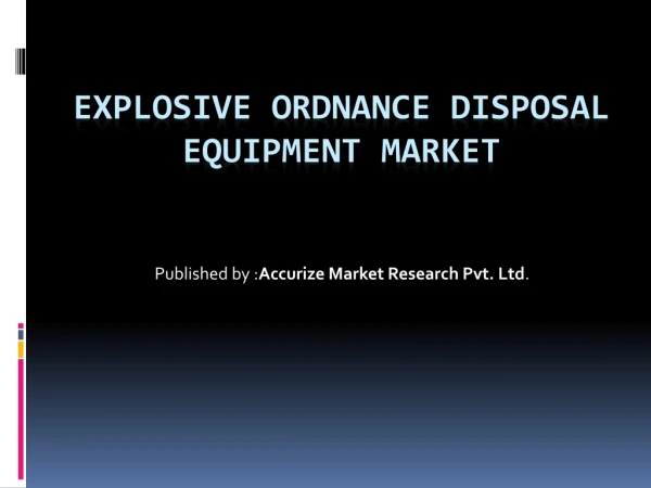 published by accurize market research pvt ltd