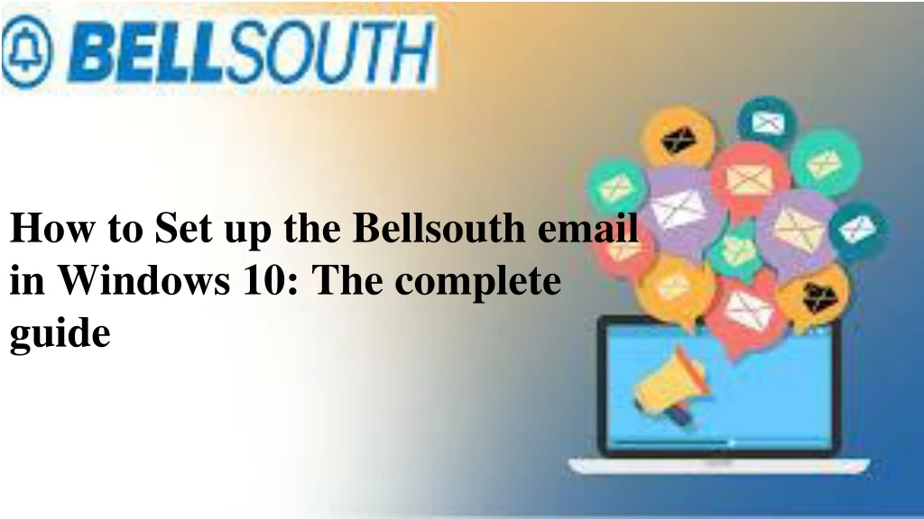 how to set up the bellsouth email in windows