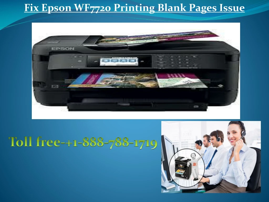 fix epson wf7720 printing blank pages issue