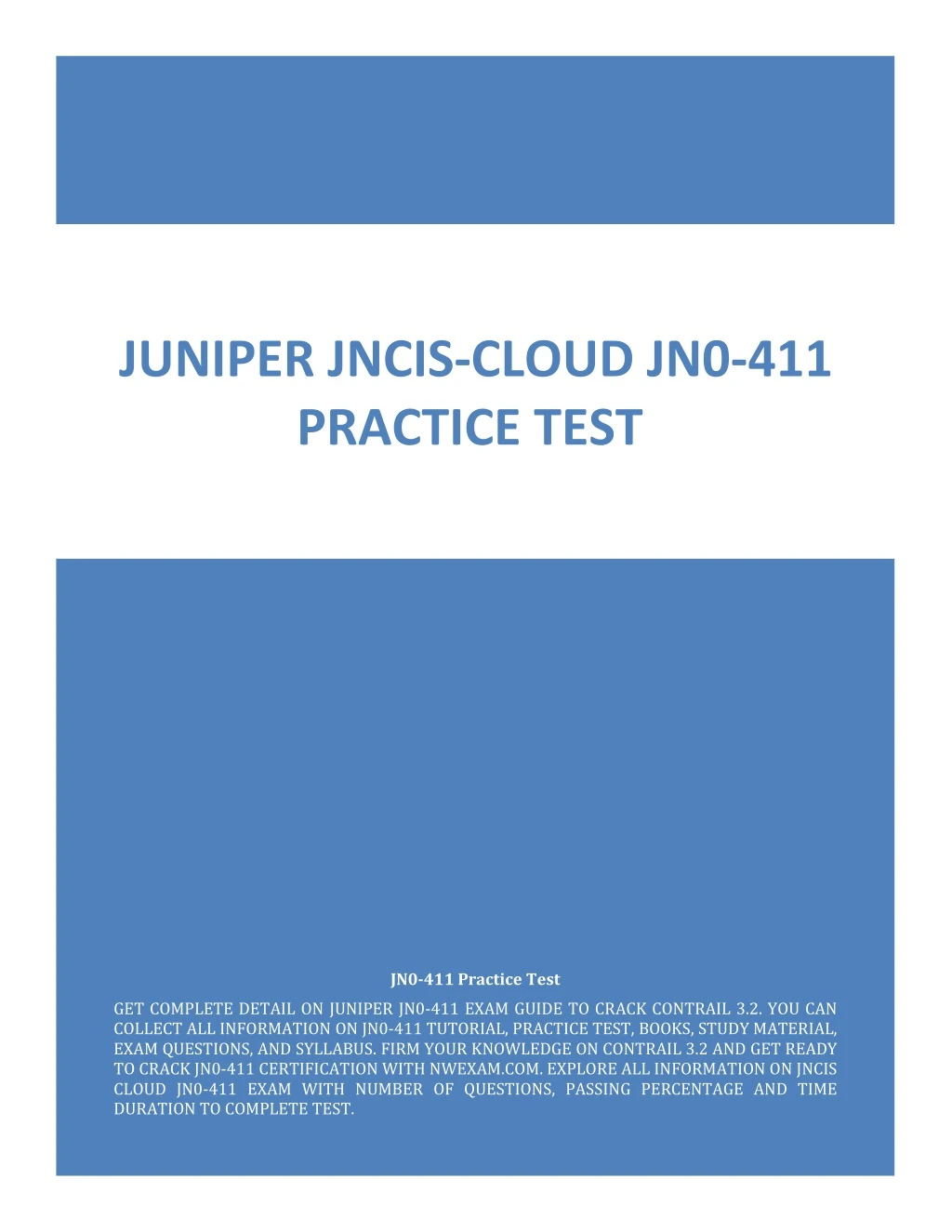 juniper jncis cloud jn0 411 practice test