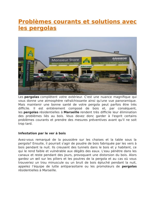 probl mes courants et solutions avec les pergolas