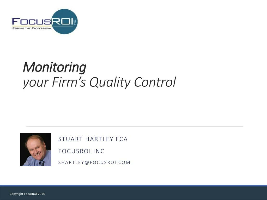 monitoring your firm s quality control