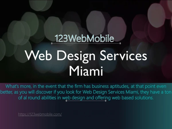 Web design services miami
