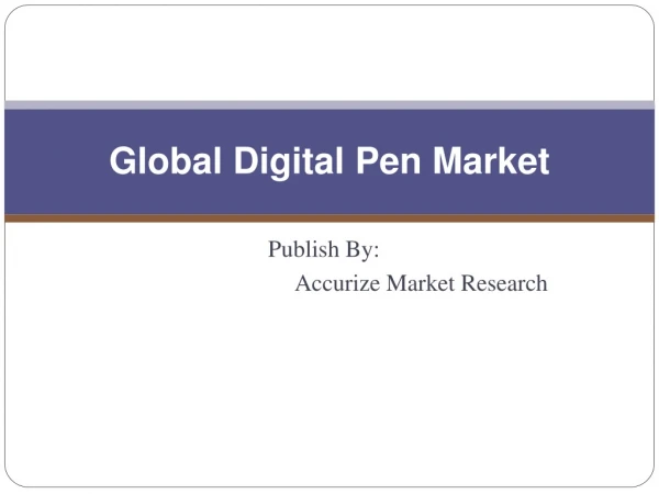 Global Digital Pen Market