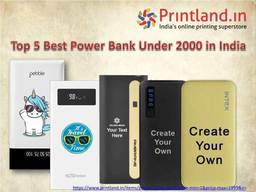top 5 best power b ank under 2000 in i ndia