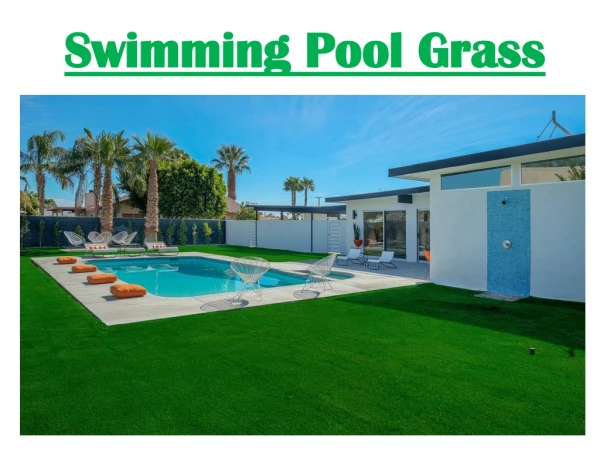 Swimming Pool Grass In Dubai