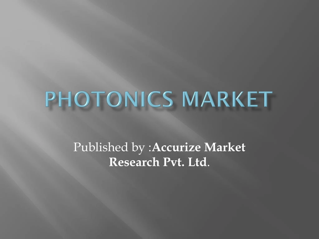 photonics market