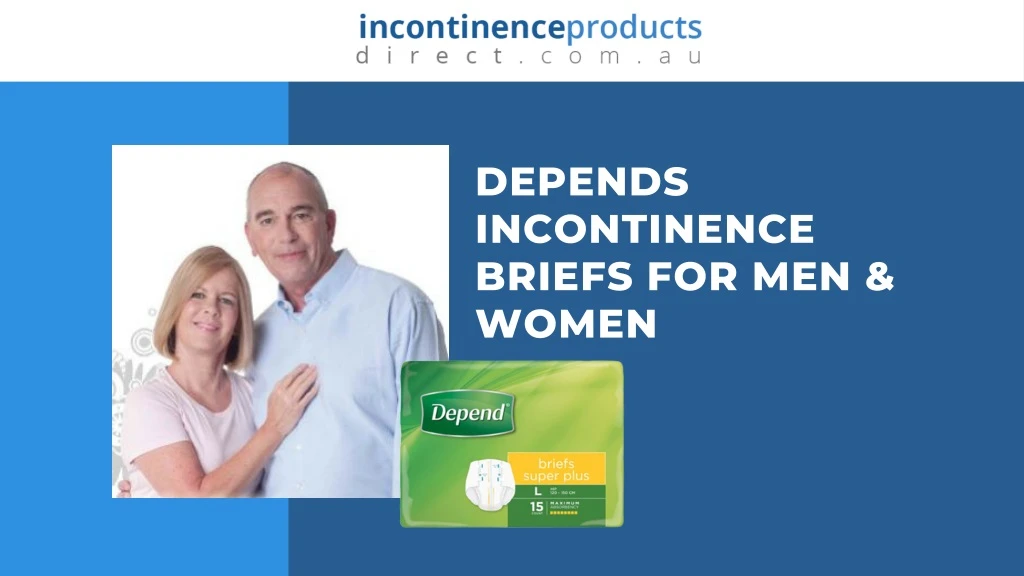 depends incontinence briefs for men women
