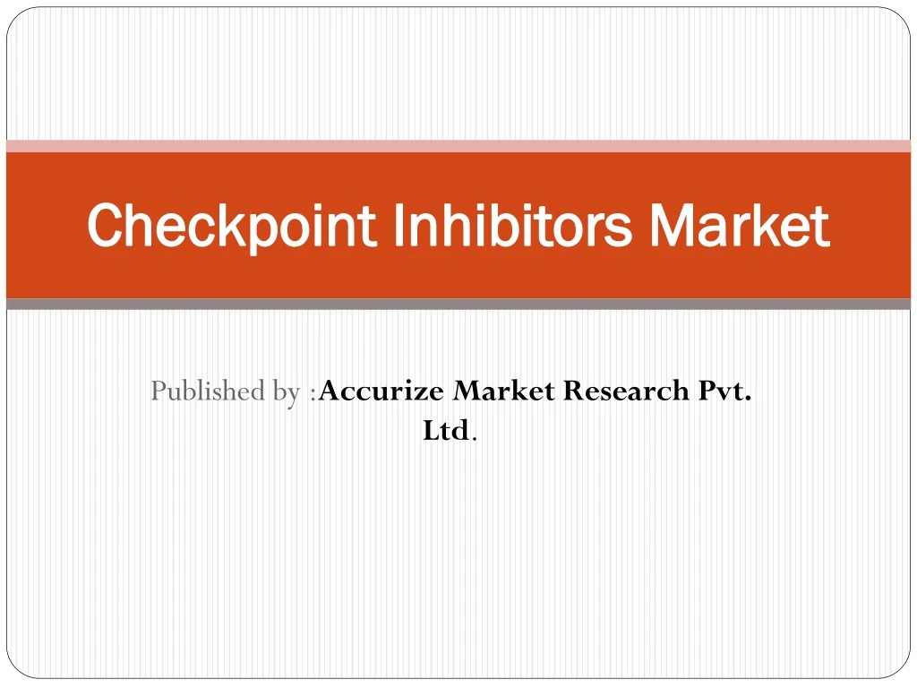 checkpoint inhibitors market