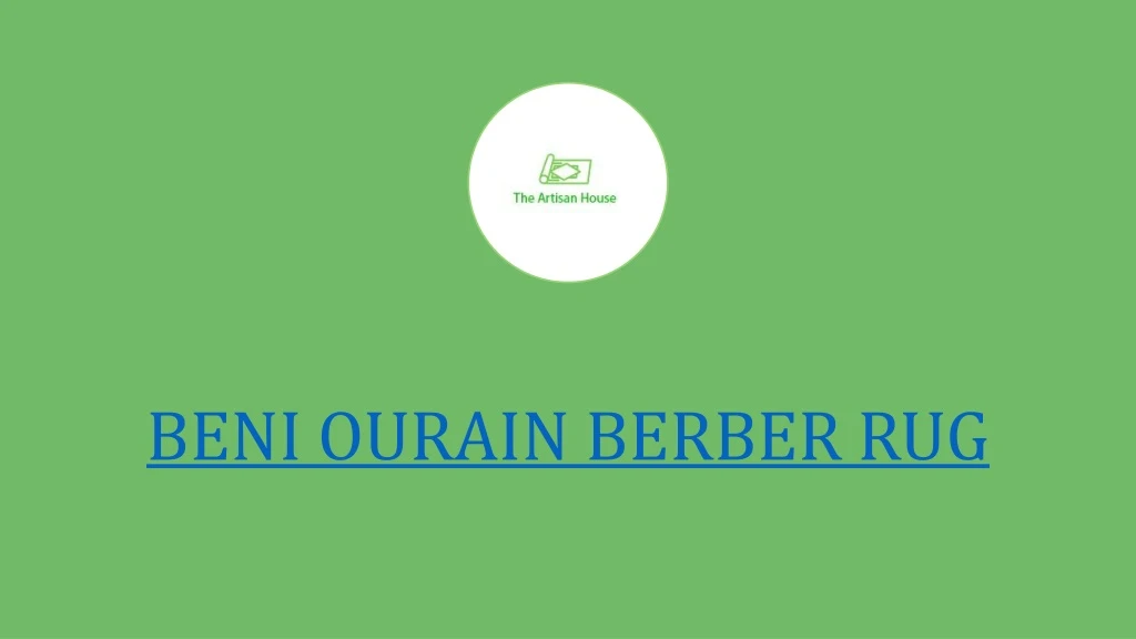 beni ourain berber rug