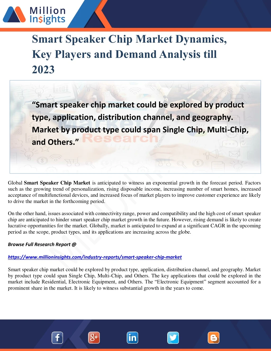 smart speaker chip market dynamics key players