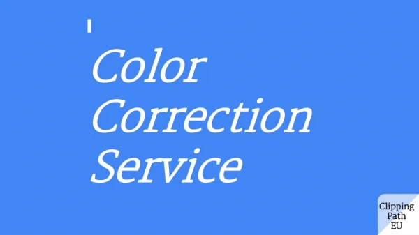 Color correction service | photo color correction | color mask