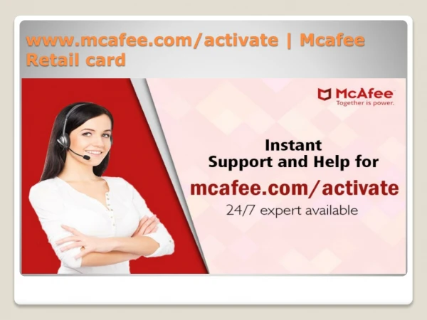 www.mcafee.com/activate | Mcafee Retail card