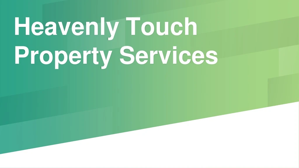 heavenly touch property services
