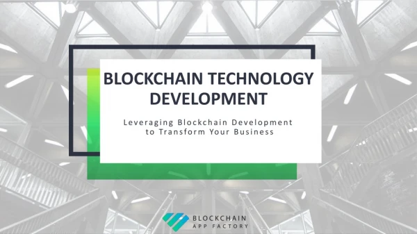 Blockchain Development & Solution Provider Company