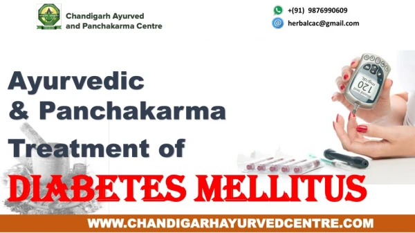 Ayurvedic Medicine and Natural Treatment for Diabetes
