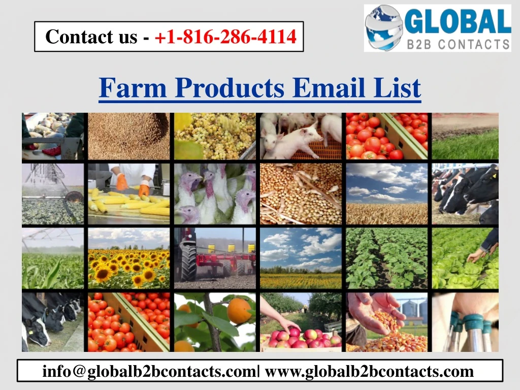 farm products email list