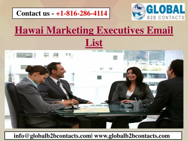 Hawai Marketing Executives Email List