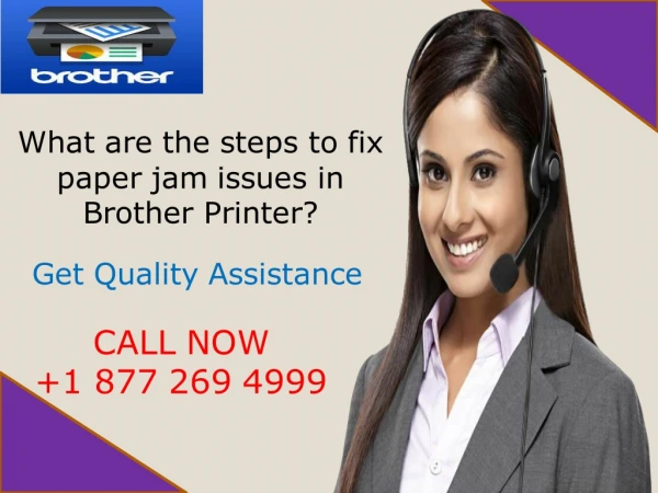 What are the steps to fix paper jam issues in Brother Printer?