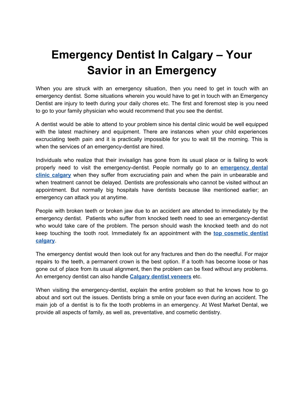 emergency dentist in calgary your savior