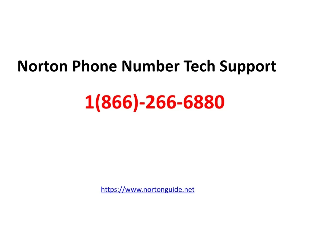 norton phone number tech support