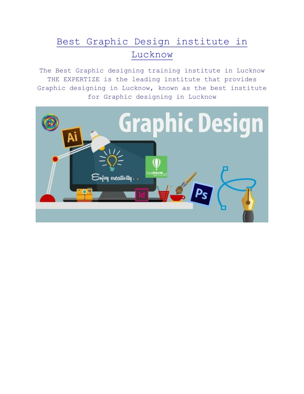 best graphic design institute in lucknow