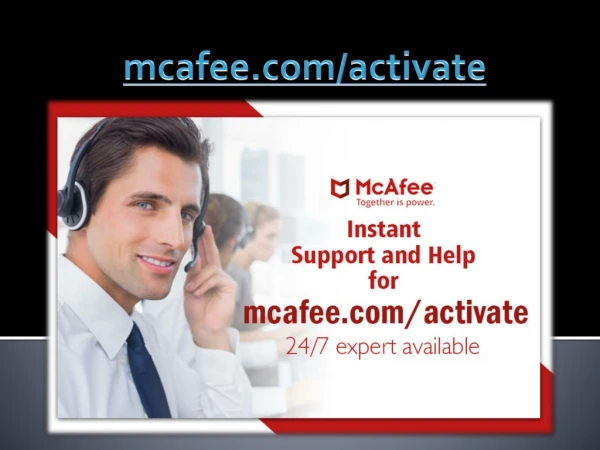 Enter your code - Activate McAfee Product