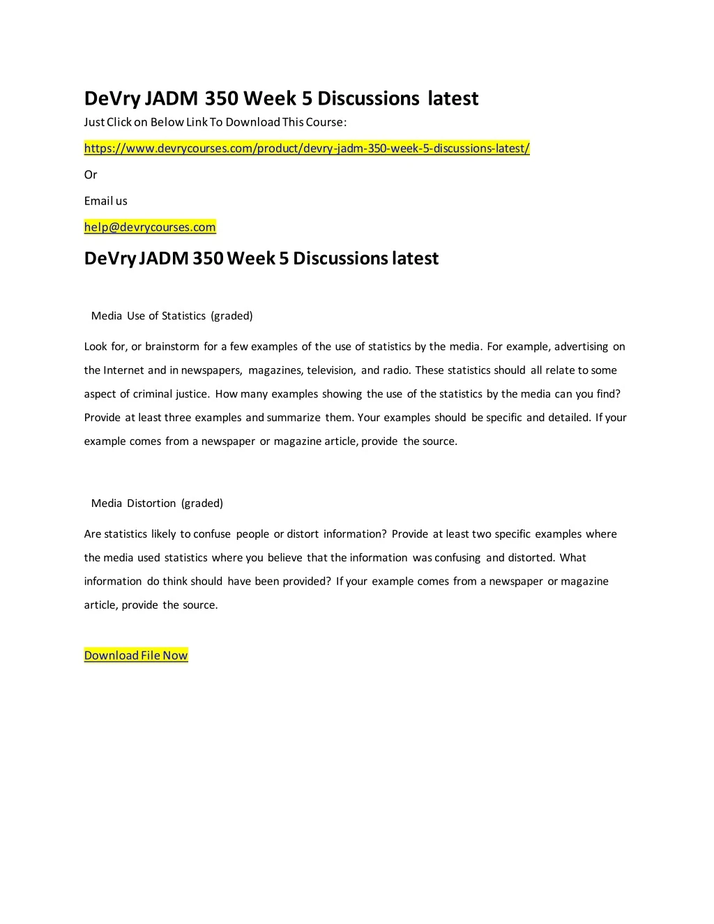 devry jadm 350 week 5 discussions latest just