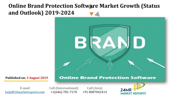 Online Brand Protection Software Market Growth (Status and Outlook) 2019-2024