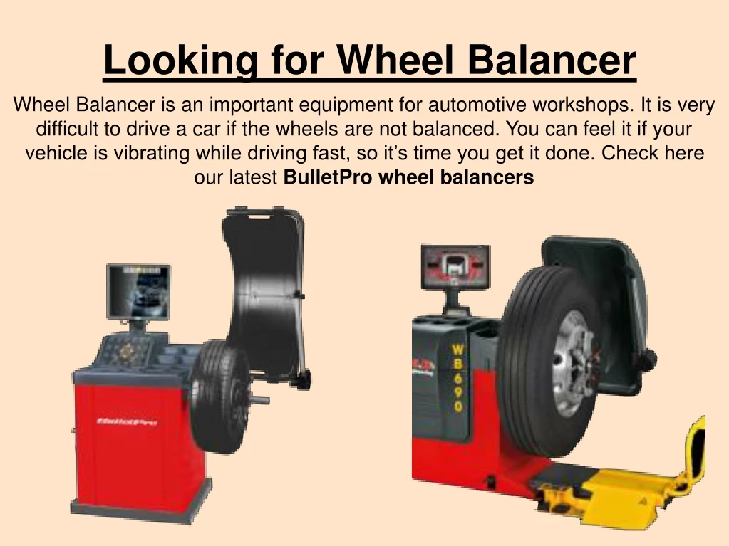 looking for wheel balancer
