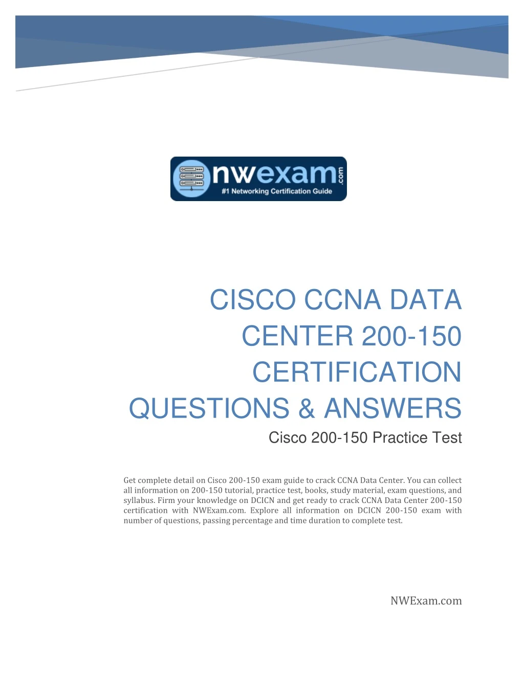 cisco ccna data center 200 150 certification