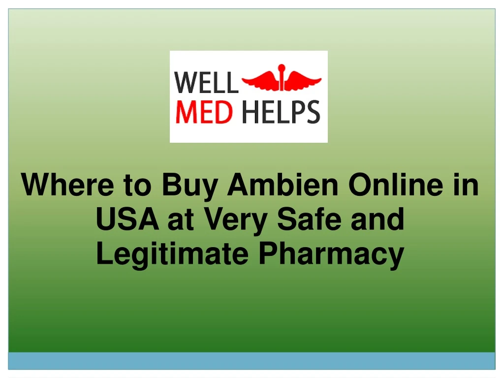 where to buy ambien online in usa at very safe