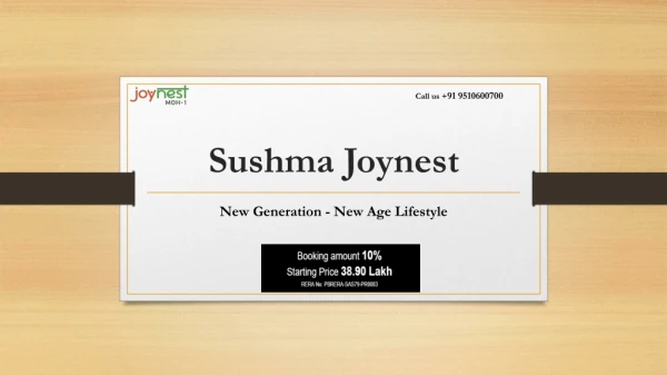 Sushma joynest Mohali Brochure
