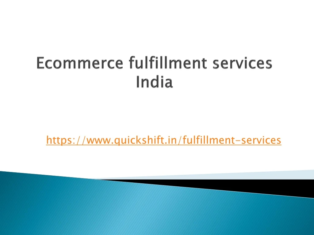 ecommerce fulfillment services india