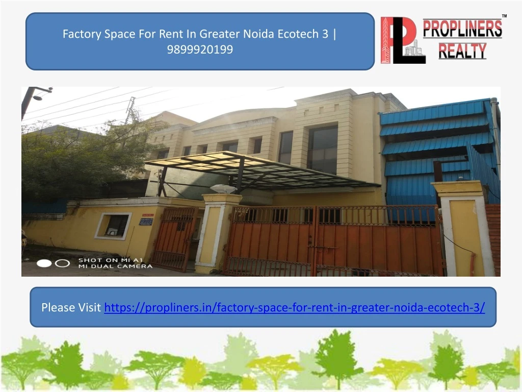 factory space for rent in greater noida ecotech