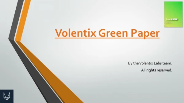 Volentix VDex Green Paper