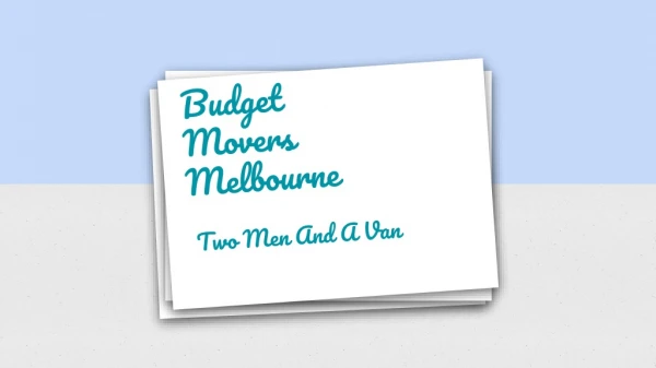 Budget Movers Melbourne